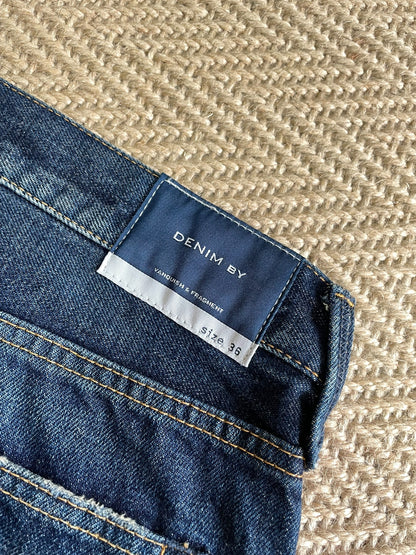 Vanquish & Fragment Lightning Cropped Washed Jeans