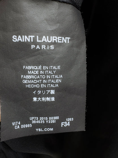 Saint Laurent Gray Plaid Wool Blazer