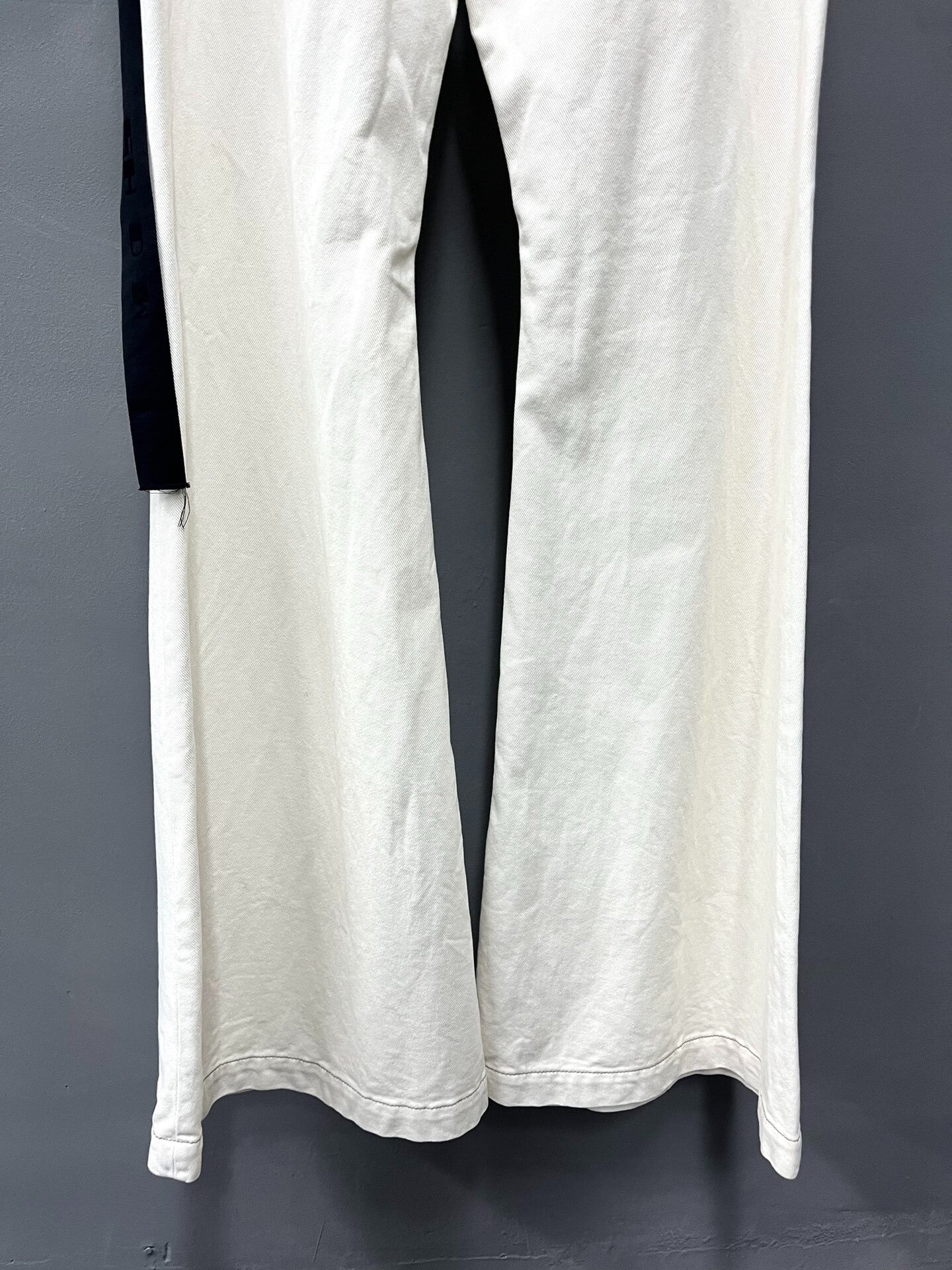 Rick Owens Bolan Bootcut White Jeans