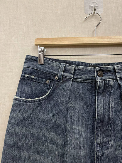 balenciaga baggy wide-leg denim pants