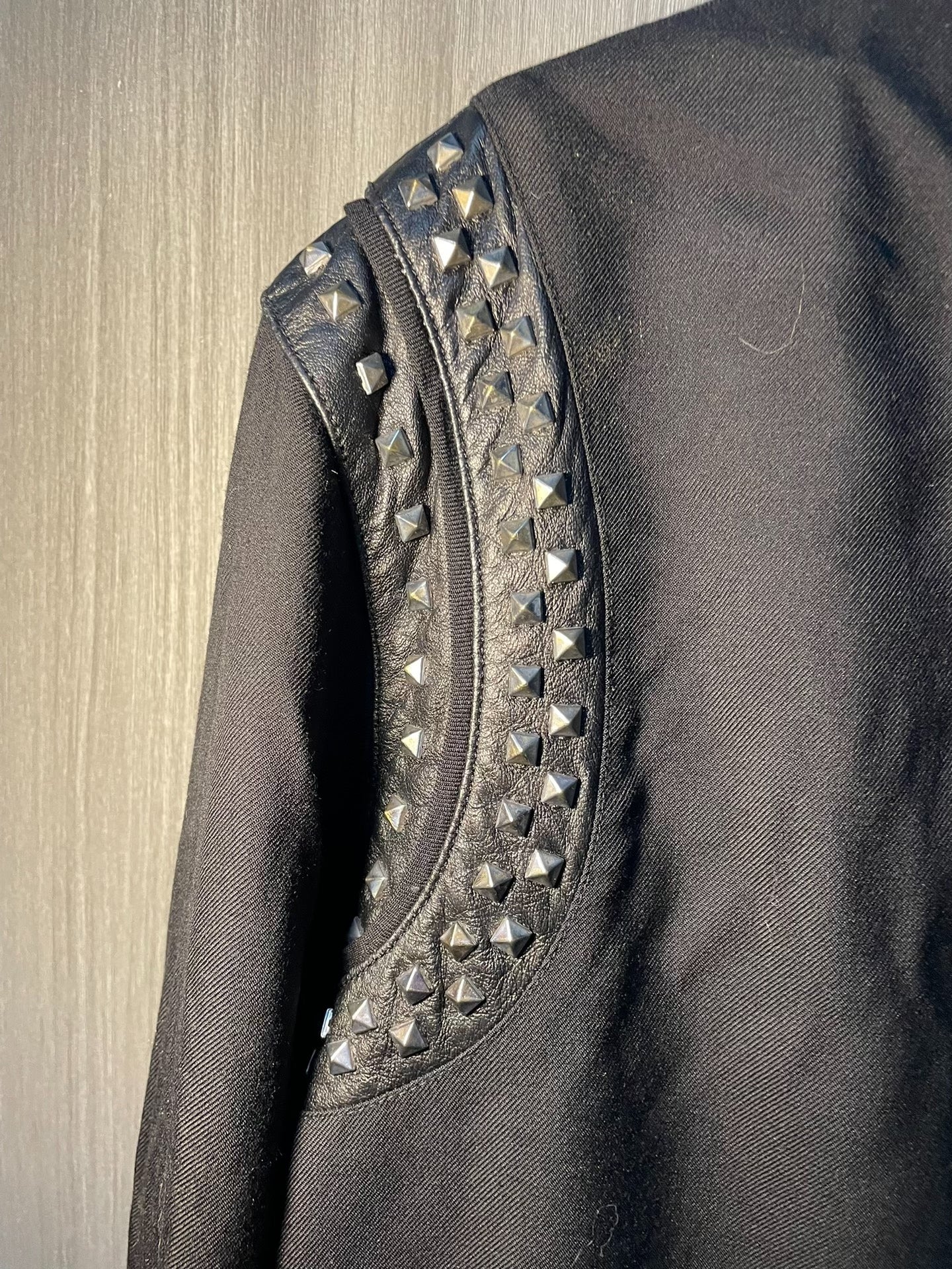 Saint Laurent Studded Leather Shoulder Jacket
