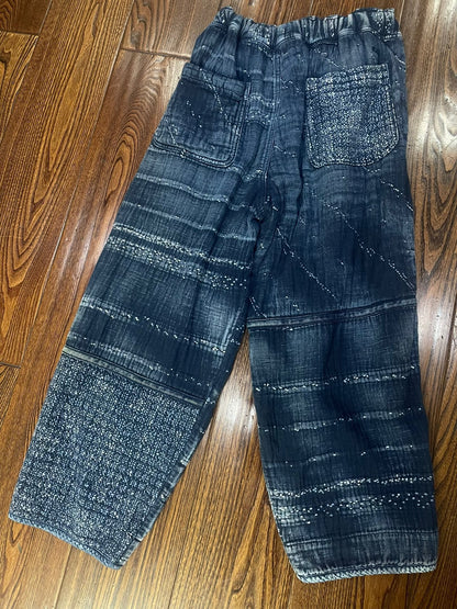 Porter Classic Cherry Blossom Sashiko Pants