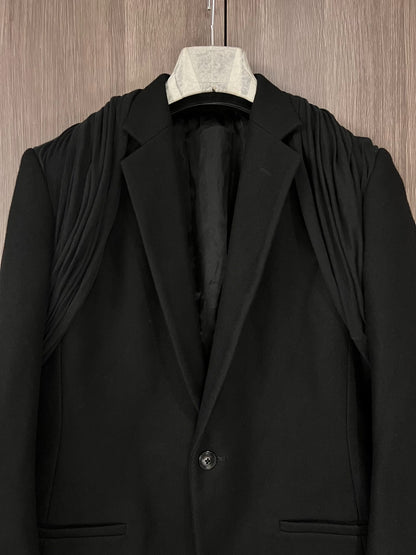 Rick Owens Black Tailored Suit Jacket