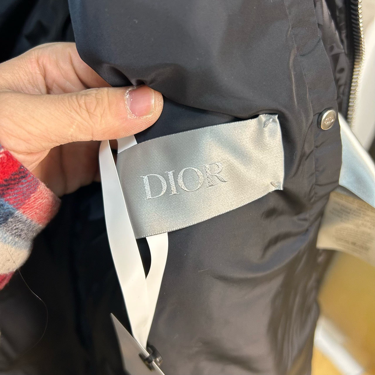 dior black monogram puffer jacket
