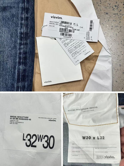 VISVIM 25SS Social Sculpture 01 EX WIDE