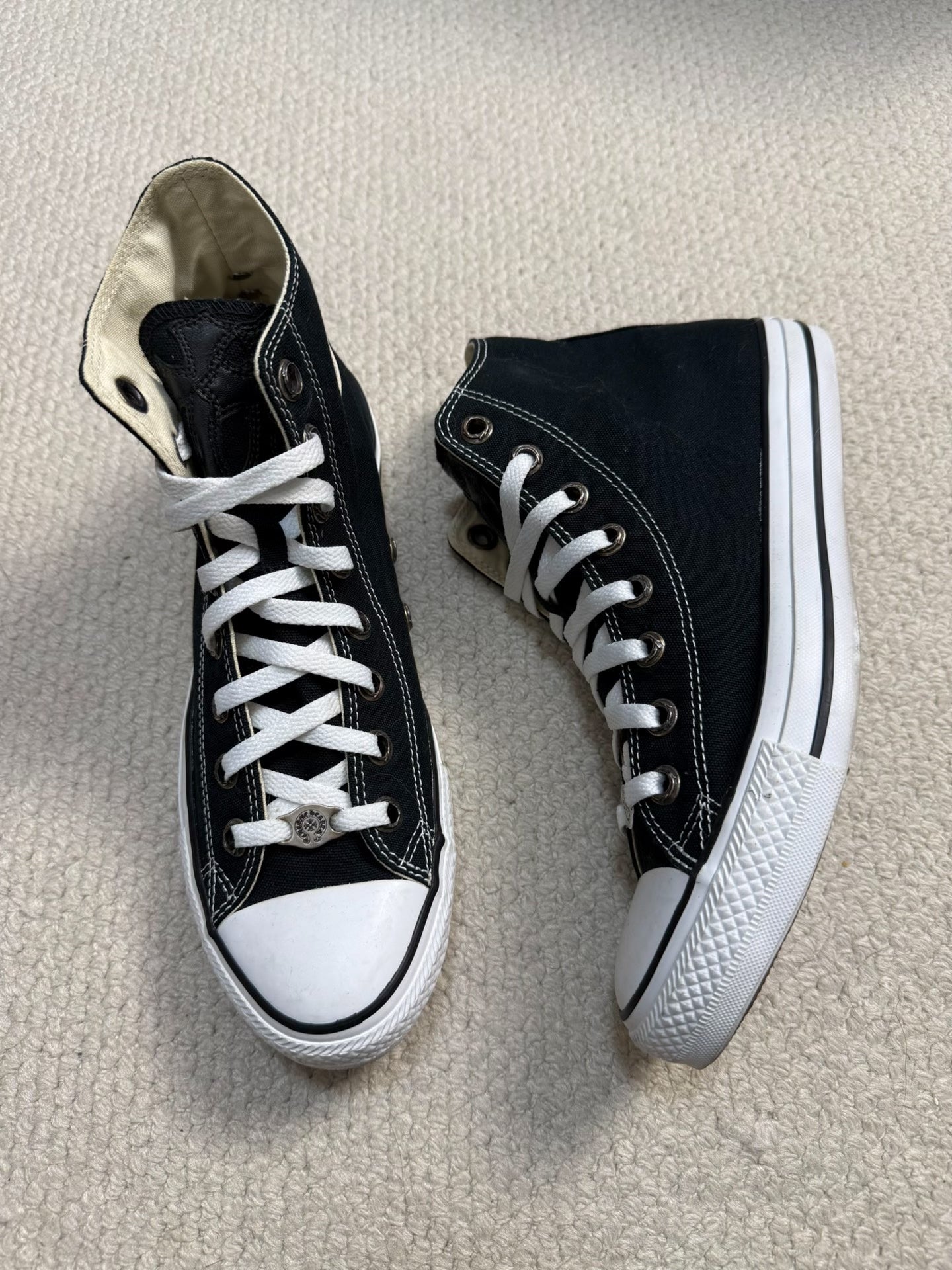 Chrome Hearts Converse Cross Patch Canvas