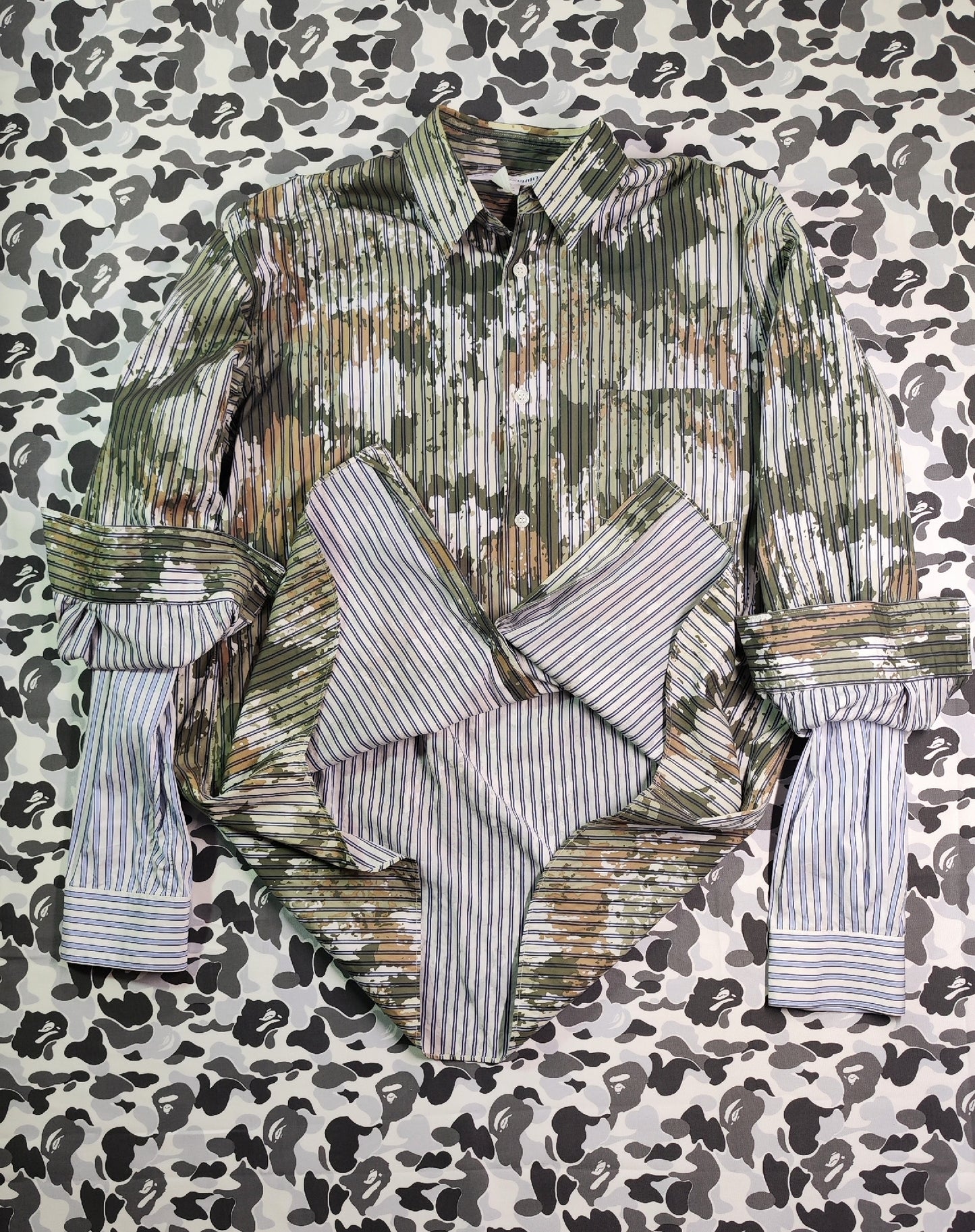 Comme des Garçons Patchwork Camouflage Shirt