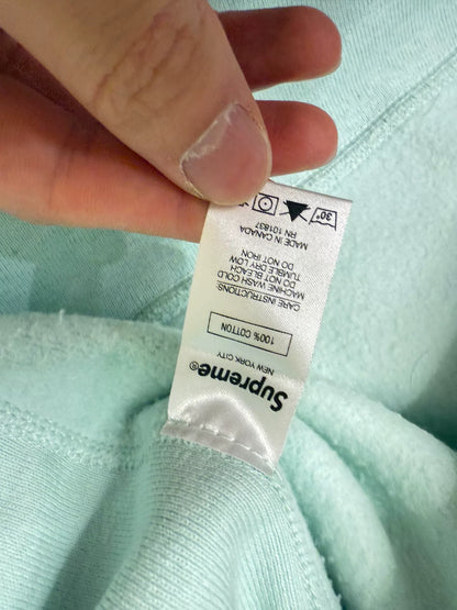 supreme fw17 box logo ice blue hoodie