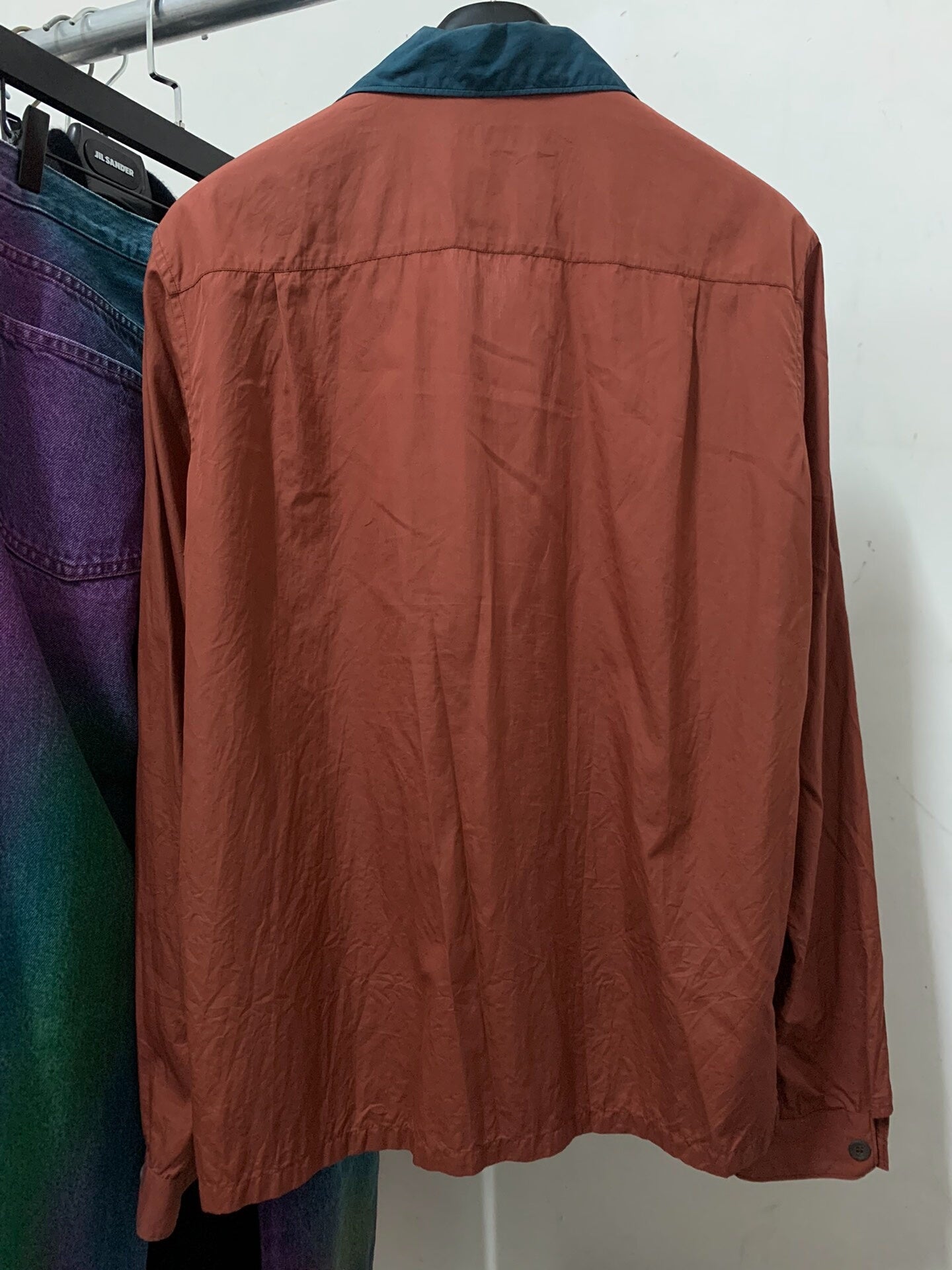 PRADA Colorblock Shirt with Straight Hem