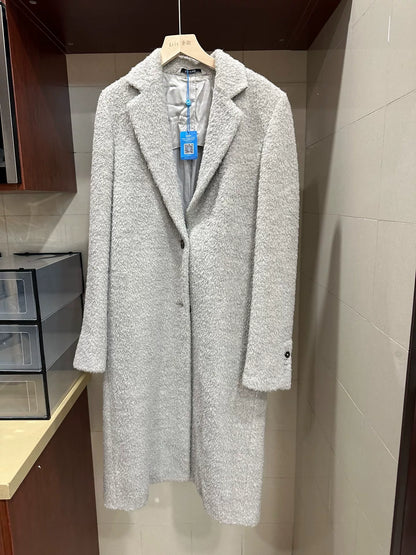 maison margiela gray oversized coat