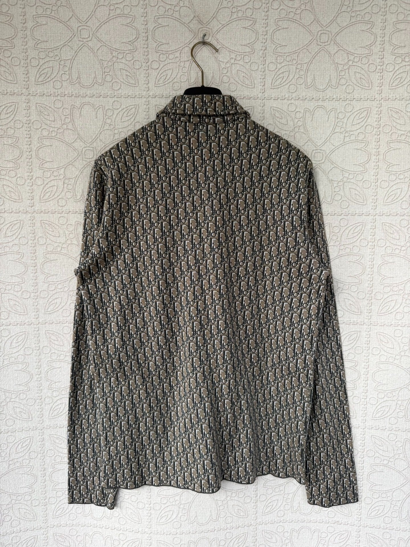 dior patterned long sleeve shirt size S