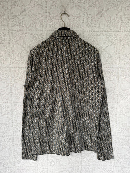 dior patterned long sleeve shirt size S