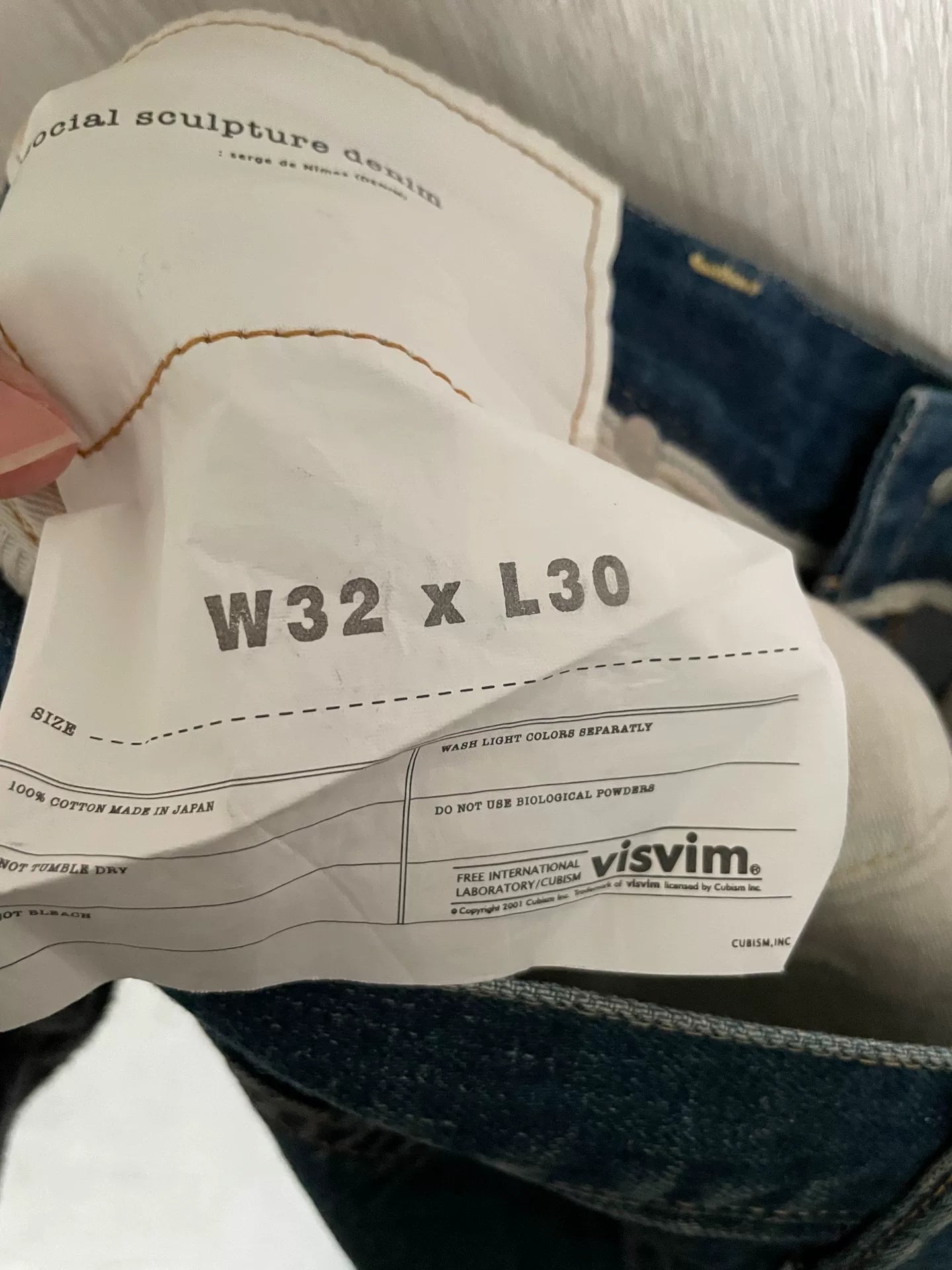 VISVIM 05D5 Social Sculpture Jeans W32xL30