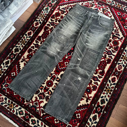 neighborhood rusted denim pants for men