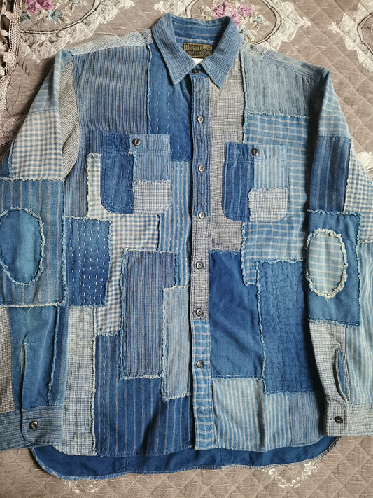 RRL Boro Patchwork Shirt