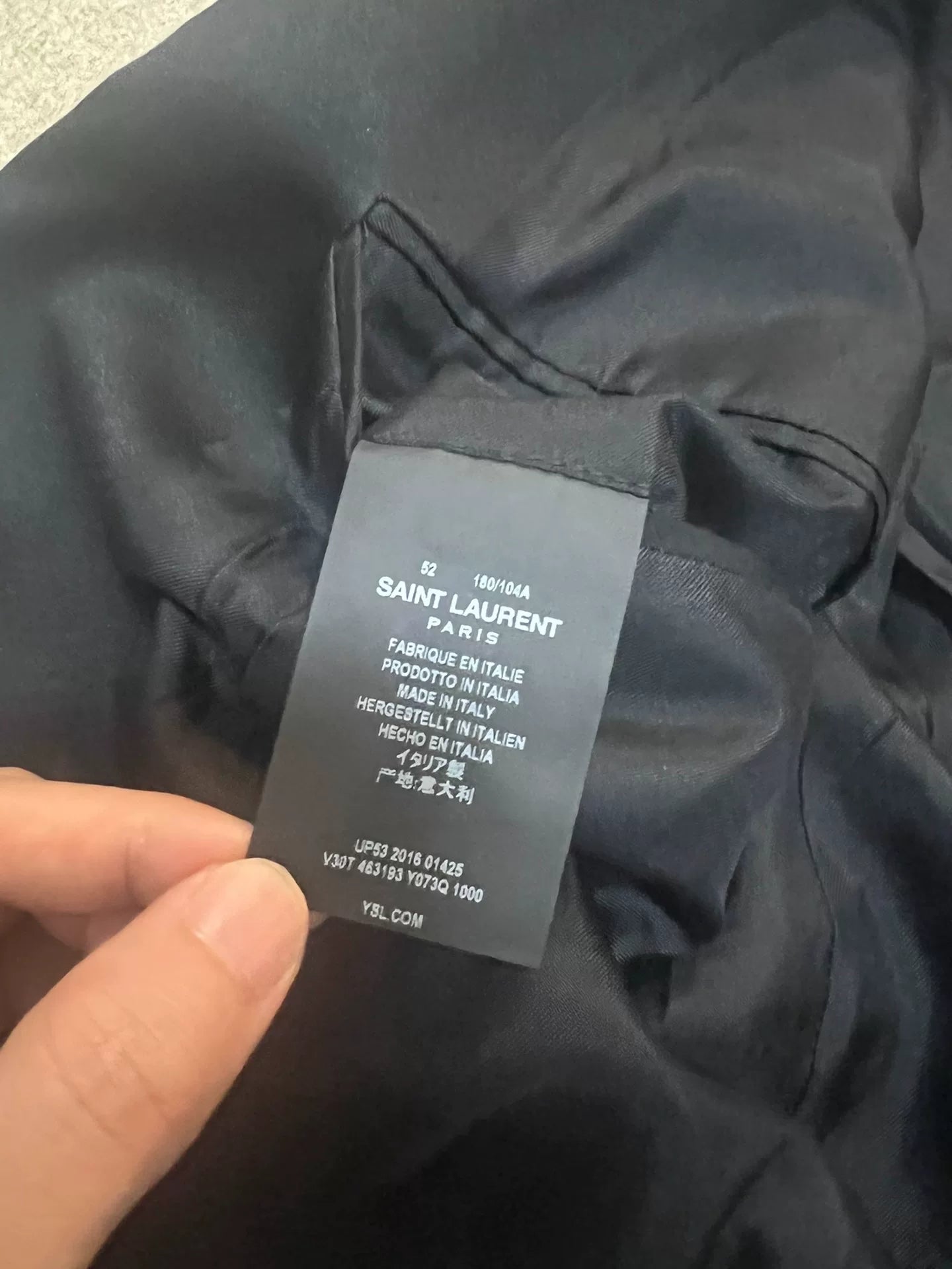 Saint Laurent Black Double-Breasted Blazer