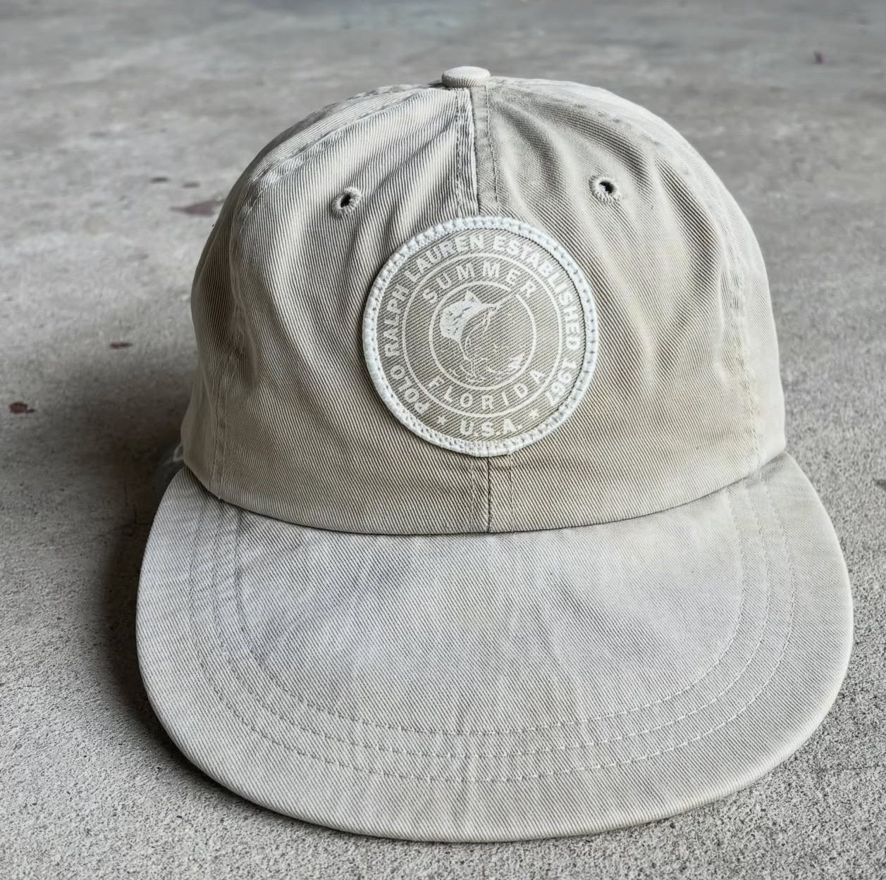 Vintage 1990s Ralph Lauren Fishing Print Cap