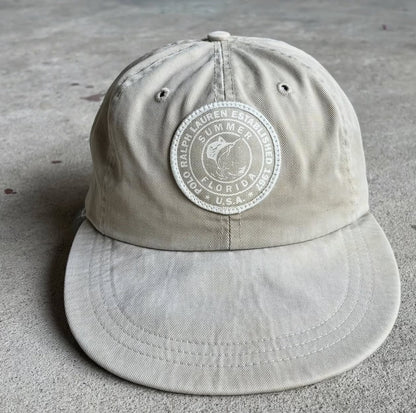 Vintage 1990s Ralph Lauren Fishing Print Cap