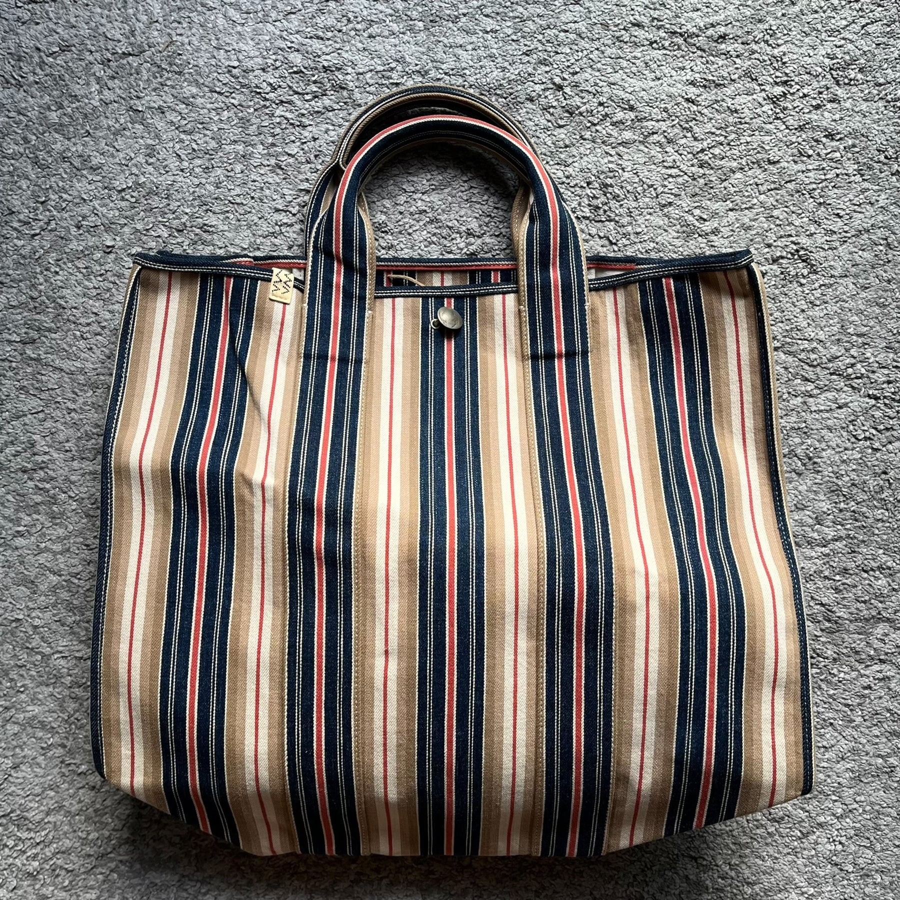 Visvim Teton Tote Oka XL Blue