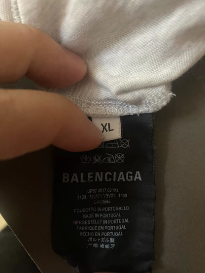 balenciaga gray short sleeve t-shirt
