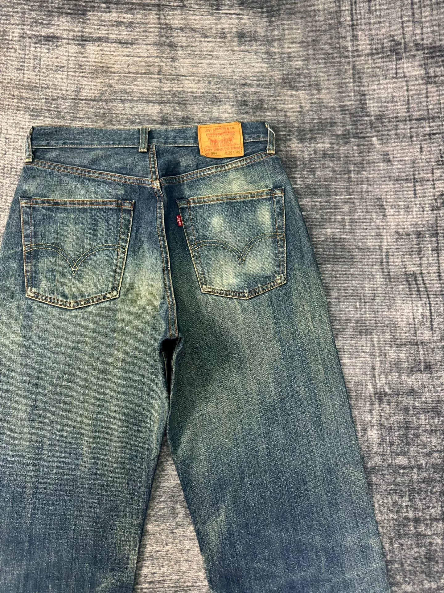 Vintage Levi's 504 Japanese Washed Blue Jeans