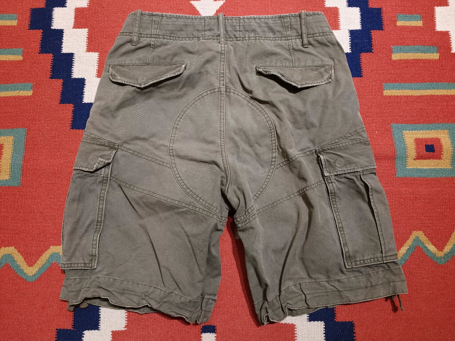 Early Heavyweight RRL Distressed Cargo Shorts