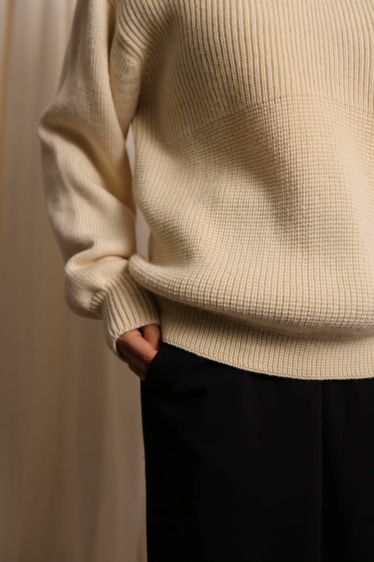 Y's by Yohji Yamamoto 1980s V-neck Sweater