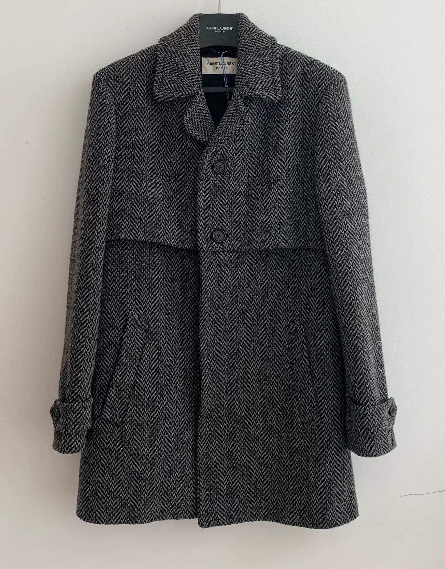 Saint Laurent 17FW Herringbone Coat