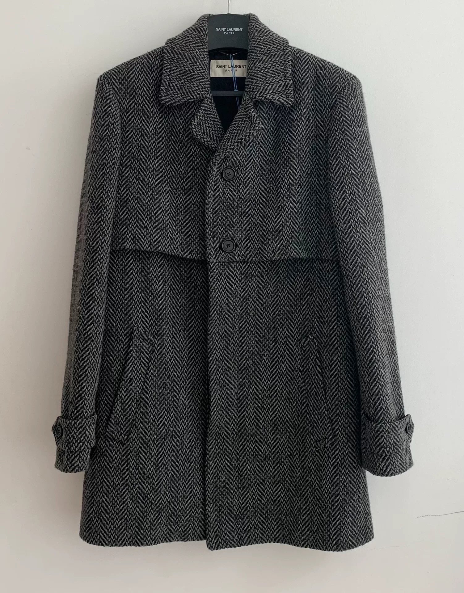 Saint Laurent 17FW Herringbone Coat