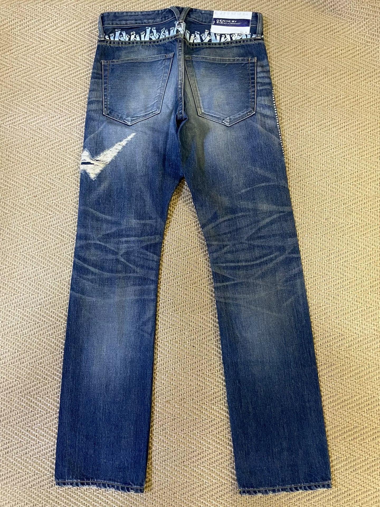 Vanquish Fragment Distressed Lightning Jeans