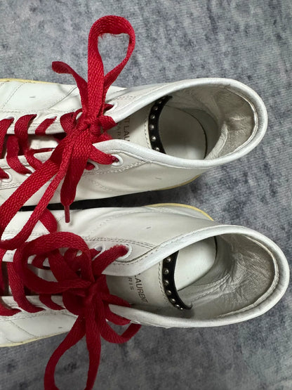 Saint Laurent High-Top Sneakers with Studs