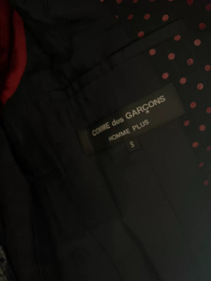 Comme des Garcons Runway Polka Dot Wool Coat