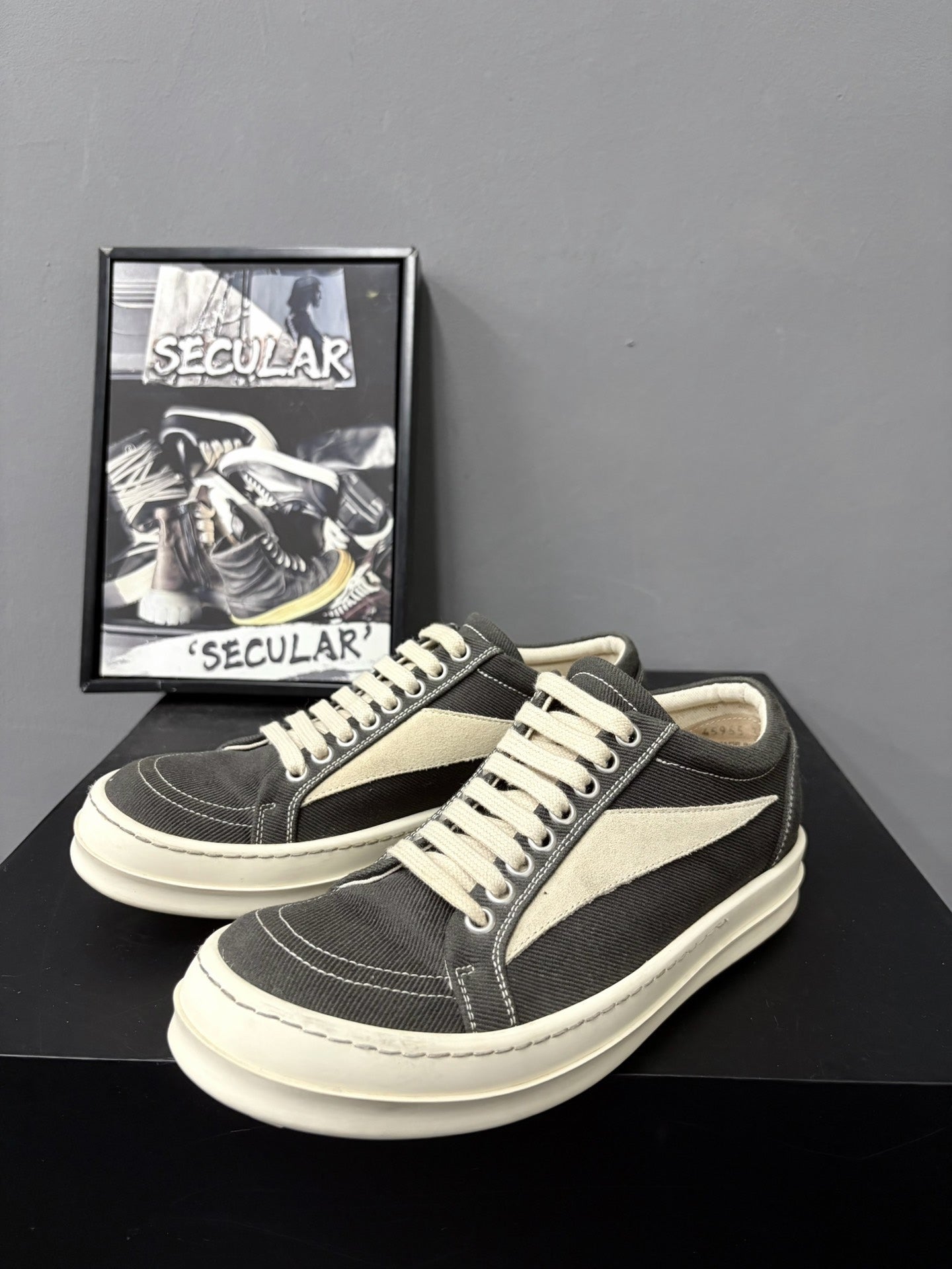 Rick Owens Drkshdw Gray Low-Top Sneakers