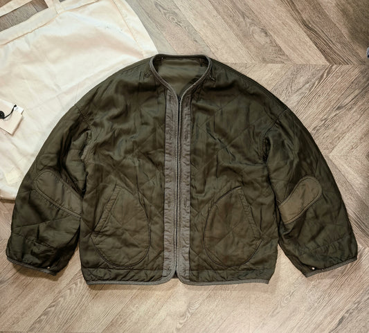 visvim double-sided jacket in olive green