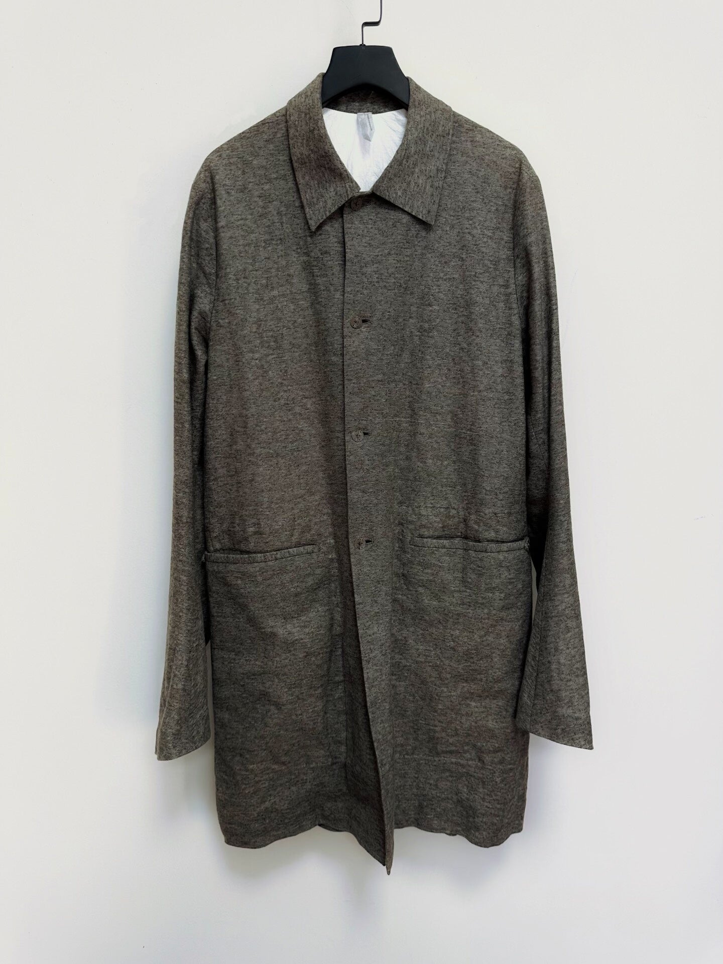 lightweight linen outerwear coat by taichi murakami