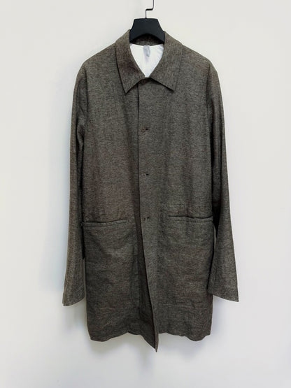 lightweight linen outerwear coat by taichi murakami