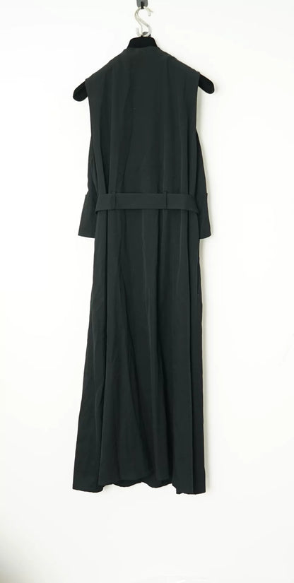 Yohji Yamamoto Layered Mid-Length Sleeveless Coat