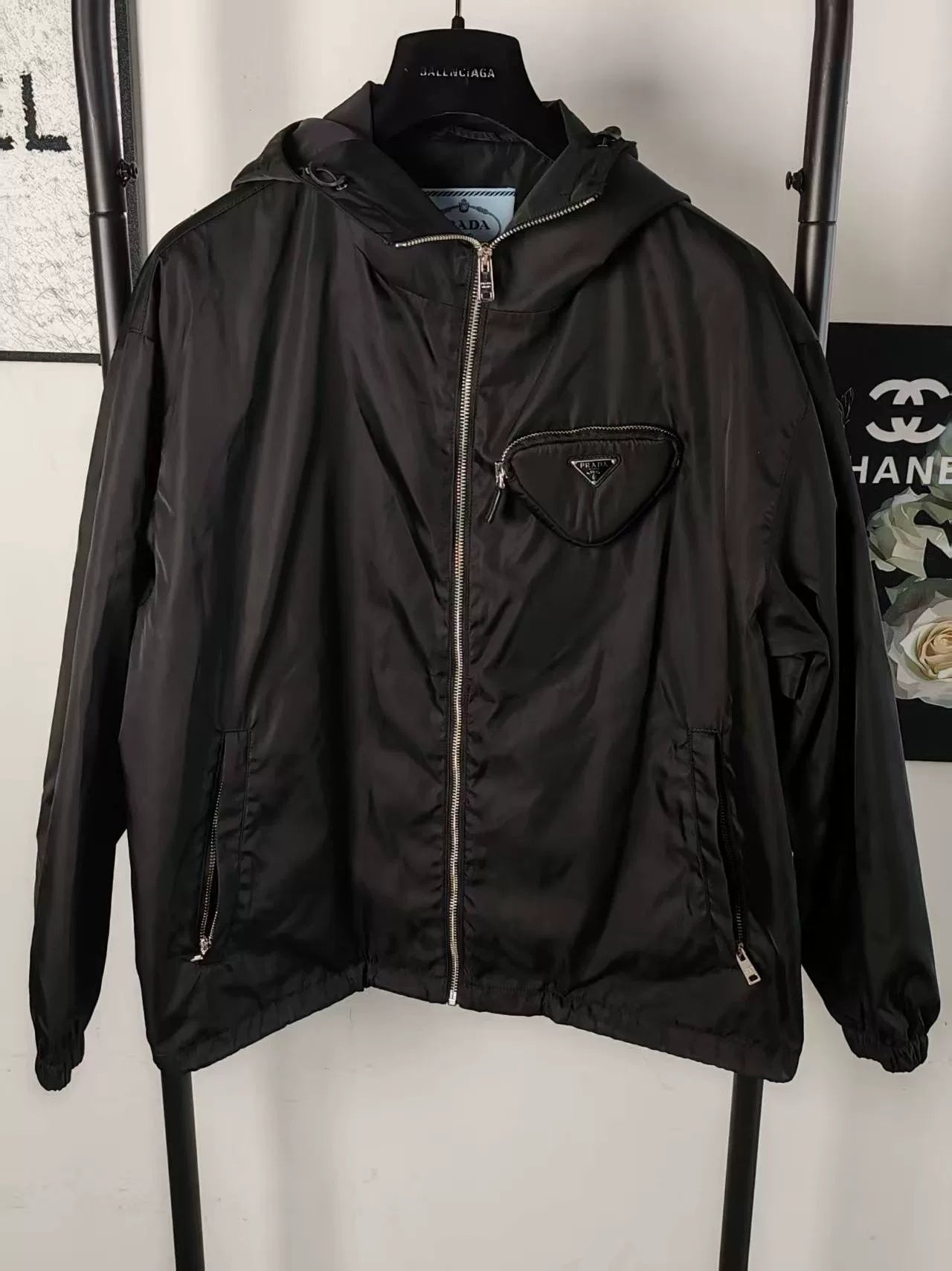 Prada Nylon Jacket with Triangle Logo