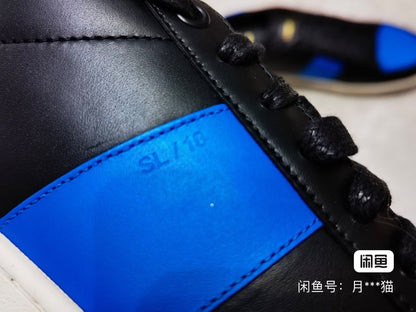 SAINT LAURENT SLP Men's Black Blue Sneakers