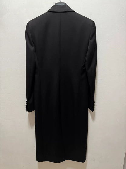 Saint Laurent Black Double-Breasted Coat