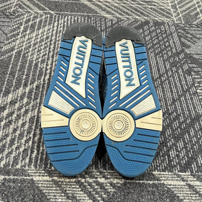 Louis Vuitton Blue Denim Trainers Size 42