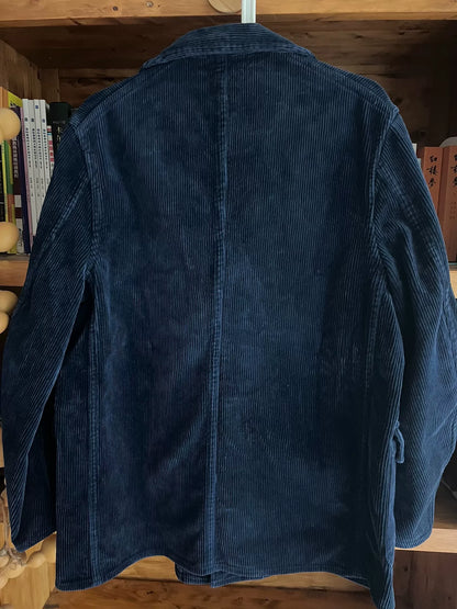 porter classic blue corduroy hunting jacket