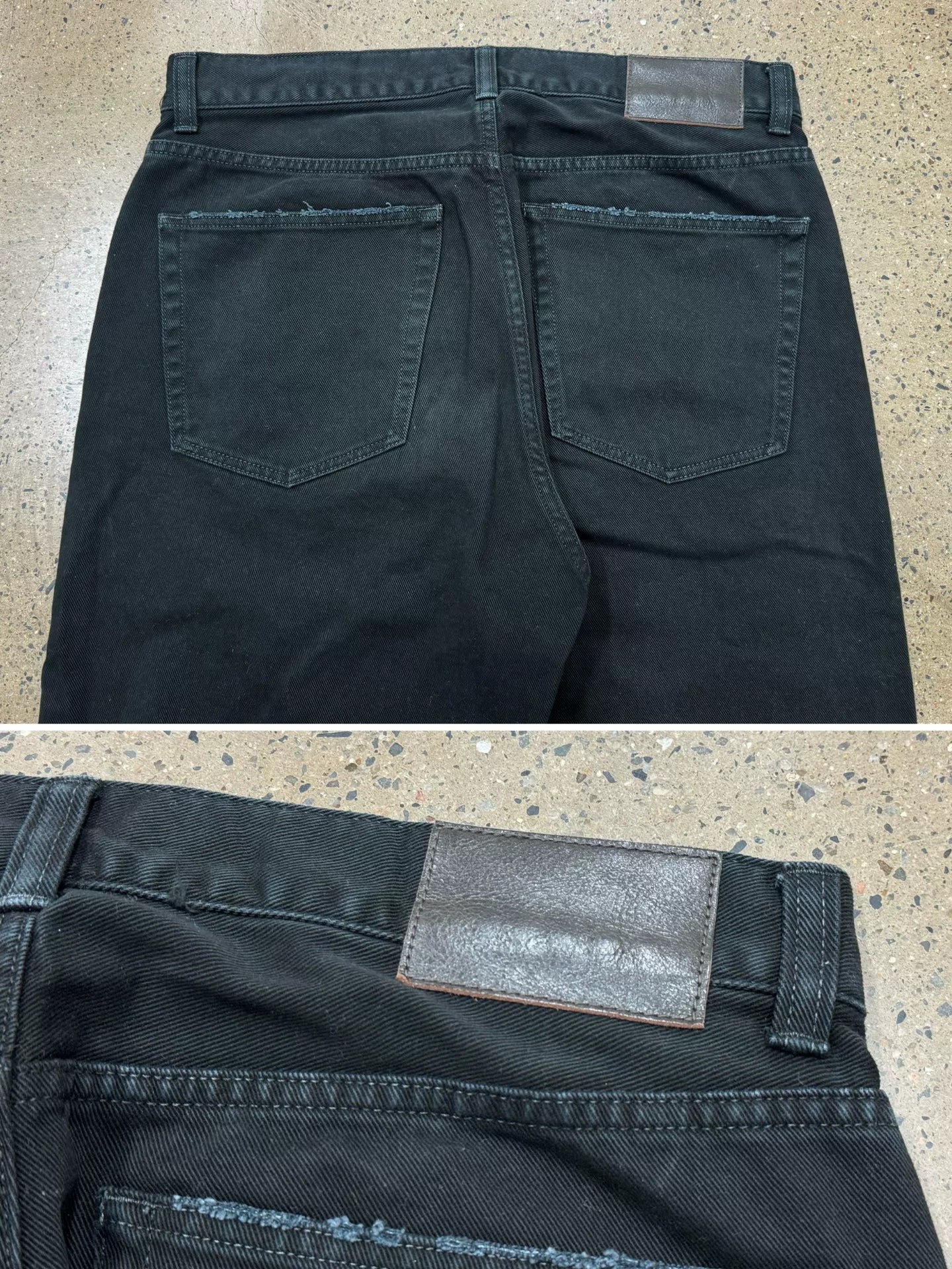 Vuja De Relaxed-Fit Black Denim Jeans