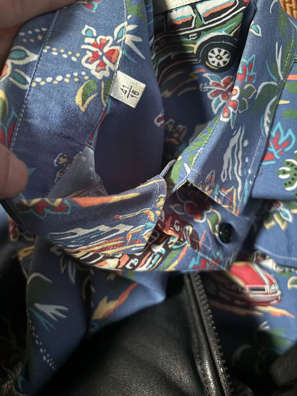 Saint Laurent Hawaiian Print Button-Up Shirt