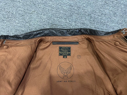 toys McCoy D-day leather bomber jacket