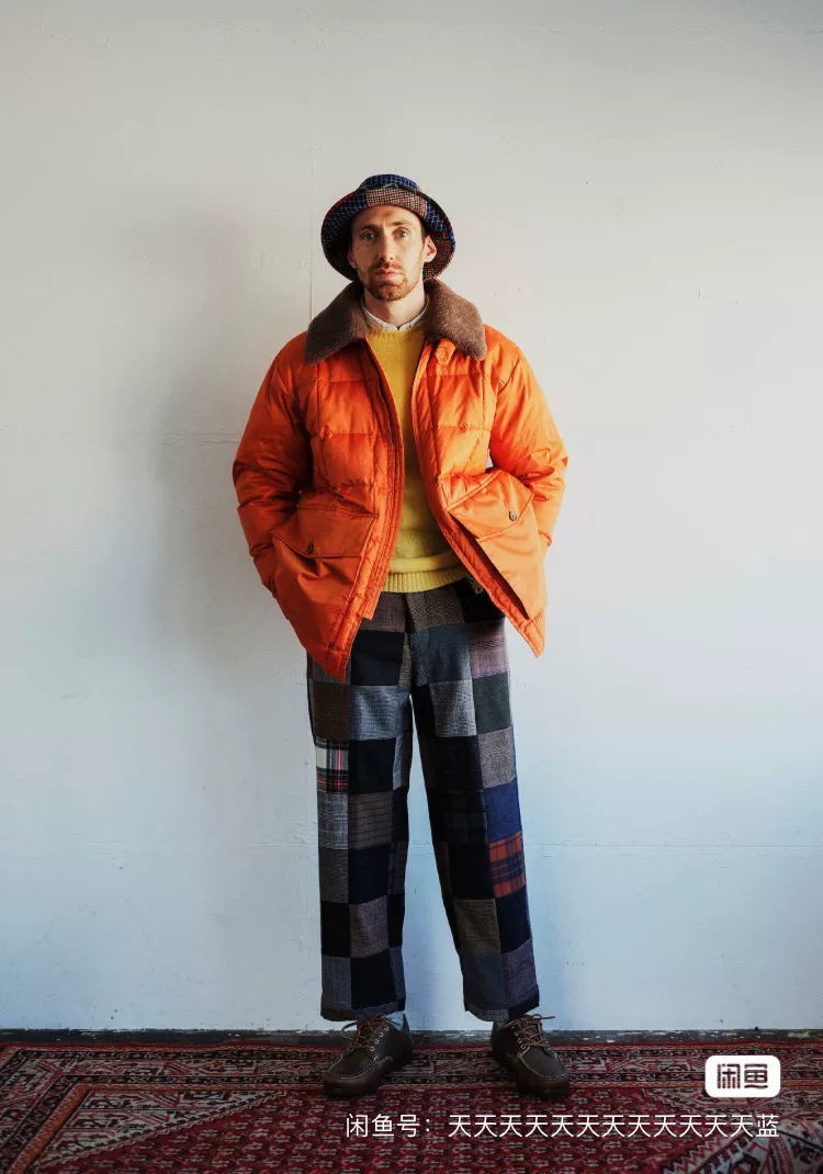 Beams Plus Quilted Shiny Nylon Down Jacket