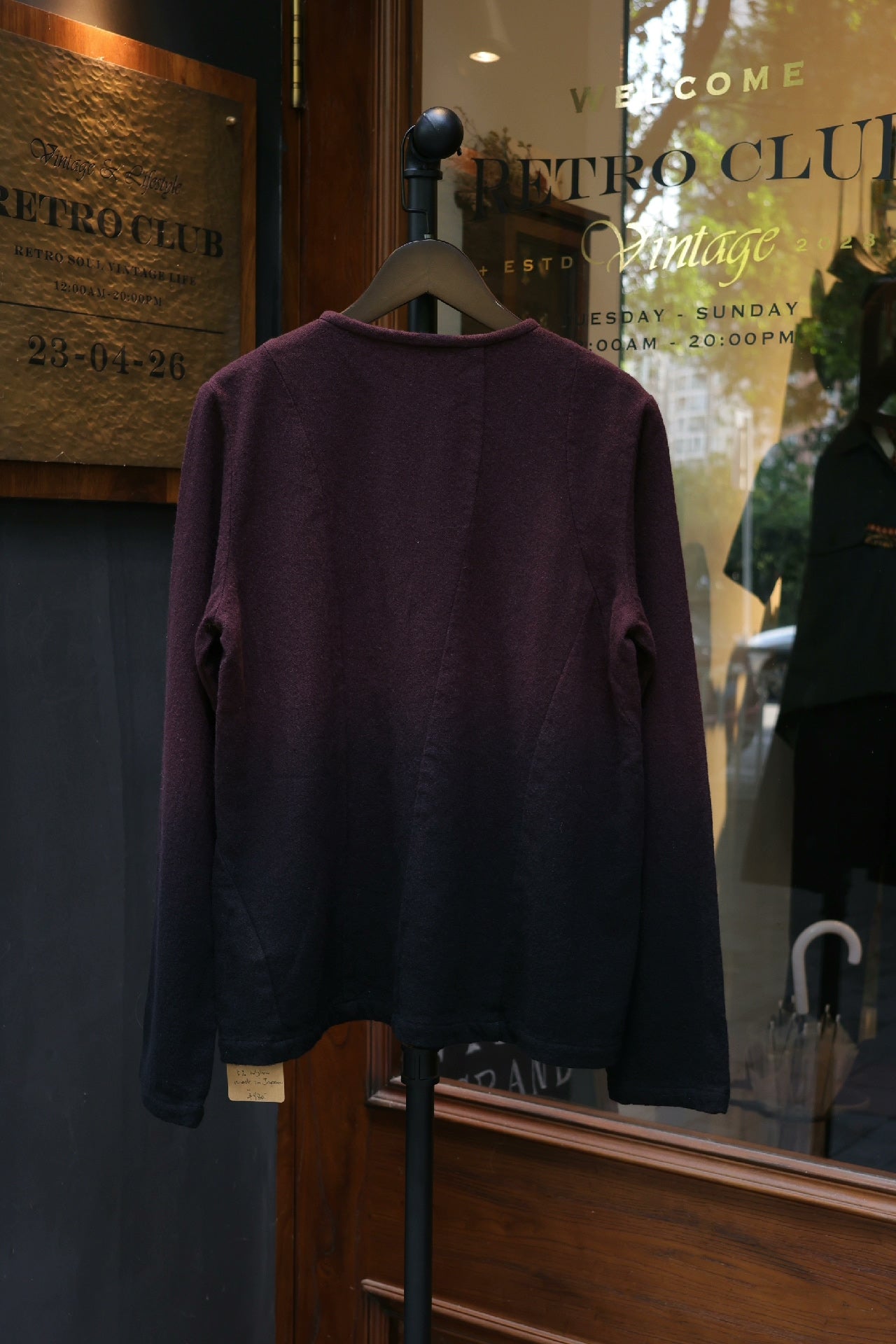 Yohji Yamamoto I Wish Purple Gradient Cardigan