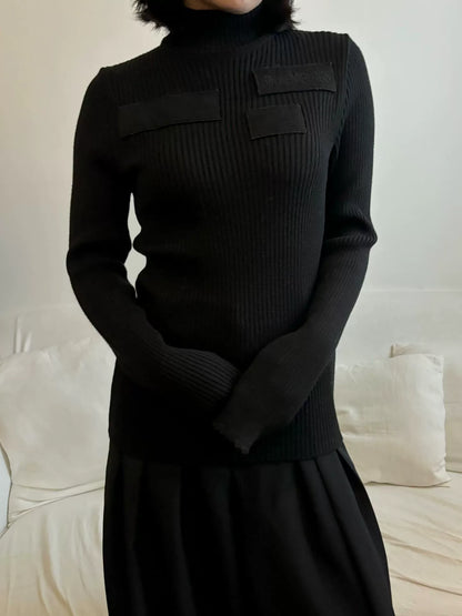 dirk bikkembergs high-neck wool sweater