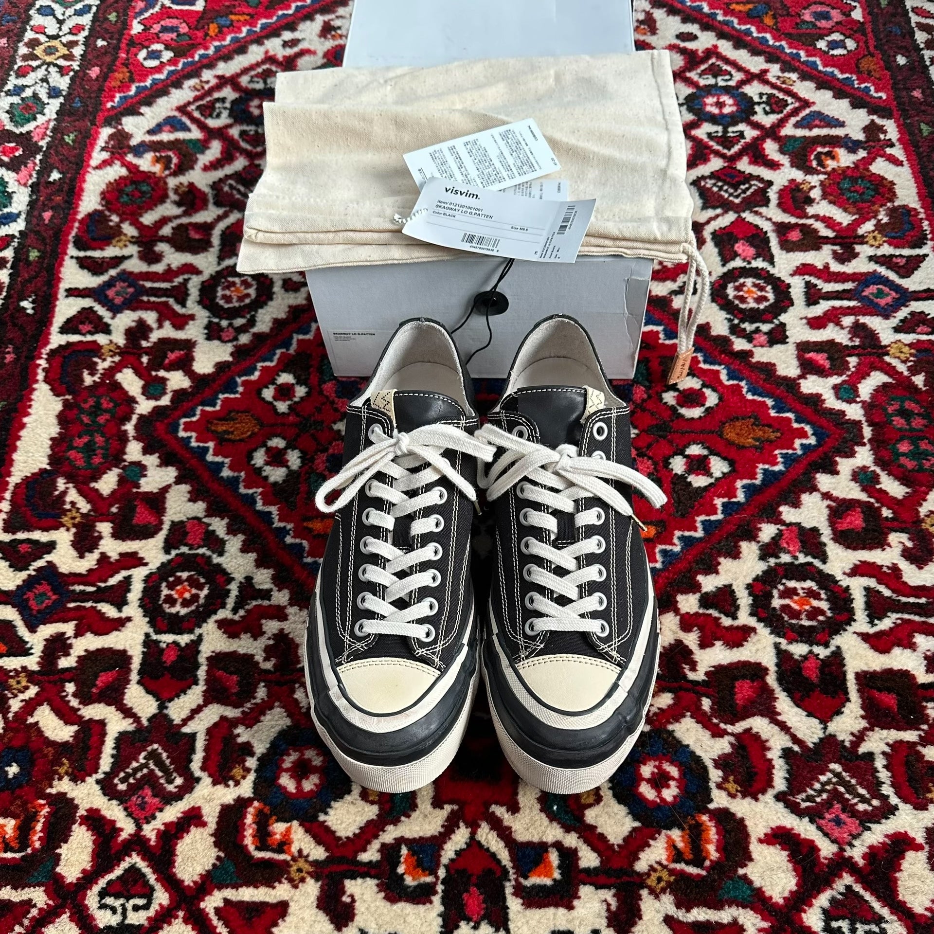 visvim skagway canvas shoes size 9.5