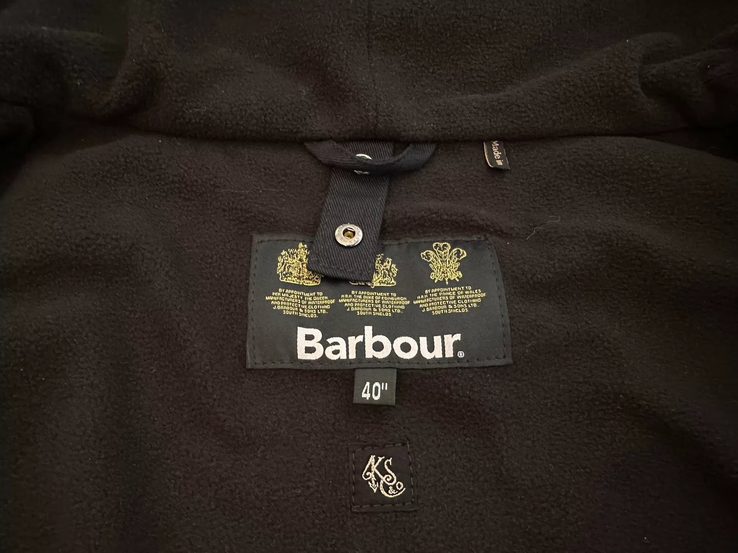 kaptain sunshine barbour hooded transport jacket